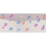21st Birthday Party Foil String Decorations 100ft
