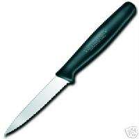 Victorinox Paring Knife Wavy Black Handle 3.25 Kitchen Cutlery 40602 