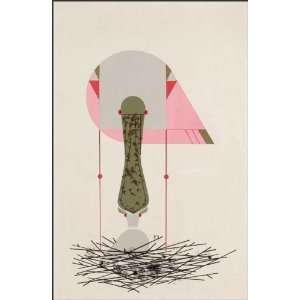 Charley Harper Lithograph Spoon fed