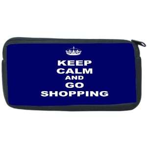  Keep Calm and Go Shopping   Blue Color Neoprene Pencil 