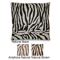 Zenya Zebra 20 inch Decorative Pillow  