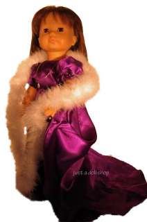 Doll Clothes Purple Ball Gown Fits American Girl & 18  
