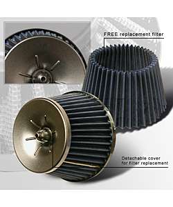 Universal 3 inch Performance Air Intake Filter  Overstock