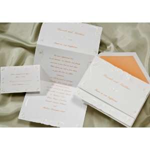  Pretty in Tangerine Tri Fold Wedding Invitations Health 