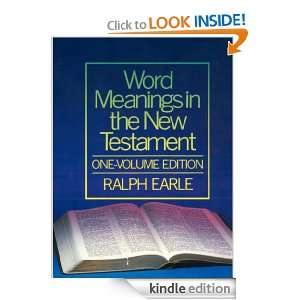 Word Meanings in the New Testament, One Volume Edition (6 vols) Ralph 