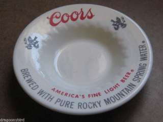 Vintage Old Coors Candy Dish/Ash Tray With Lions  