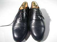  Black Leather Wingtip Oxford Men Dress Shoe 10.5 Narrow 