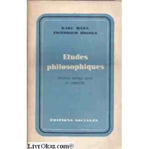  Etudes philosophiques Karl Marx Books