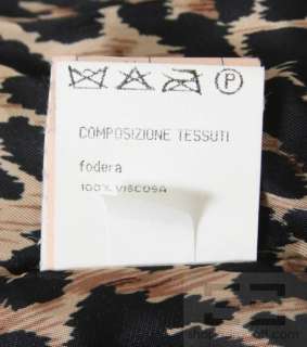 Dolce & Gabbana Black Leather & Knit Trim Cropped Bomber Jacket Size 