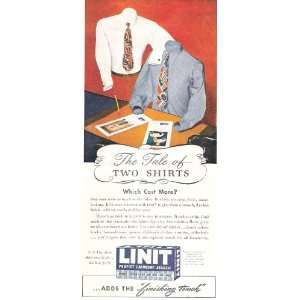  Linit Laundry Starch 1947 Ad and Tale of Two Shirts 