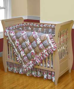 Sophia Cotton Patchwork Crib Set  