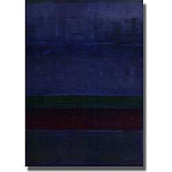 Rothko Blue, Green and Brown Stretched Canvas Art  Overstock