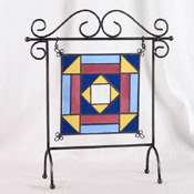 NEW Stained Glass Metal Display Stand For 9 Suncatcher  