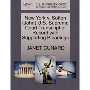  New York v. Sutton (John) U.S. Supreme Court Transcript of 