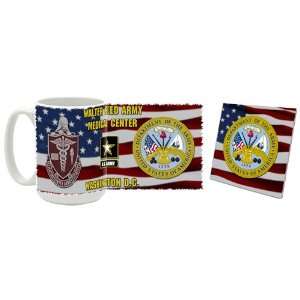 US Army Walter Reed Medical Center Coffee Mug/Coaster  