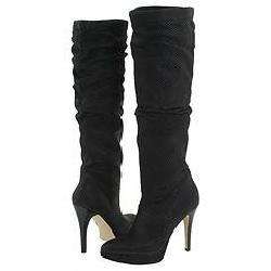 Nine West Zarajoe Womens Black Leather Boots  Overstock