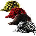 H2W Brand Plaid Mens Cadet style Hat Today 
