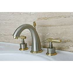   Satin Nickel/ Polished Brass Bathroom Faucet  Overstock