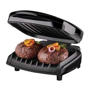 NEW George Foreman Nonstick Countertop Healthy Cooking Black Grill 
