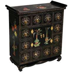 Black Lacquer Buffet/ Storage Cabinet  Overstock