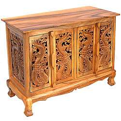Thai Dragons Storage Cabinet/ Sideboard Buffet  Overstock