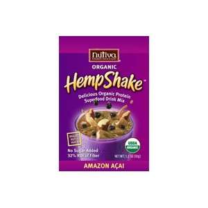  Nutiva Organic HempShake  Acai, Pack of 12 (1.1oz 