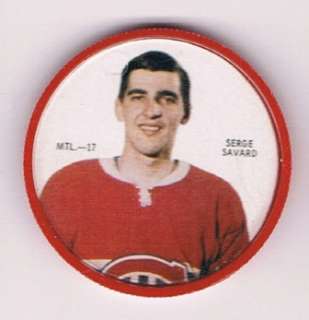 1968 69 Shirriff Coins #91 Serge Savard Montreal  