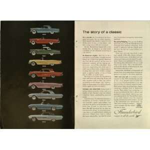  1963 Ad Ford Thunderbird Story 2pg Original Vintage Car Ad 