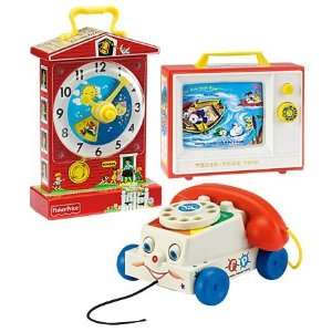   Fisher Price Two Tune Retro TV with Scrolling Graphics Toys & Games