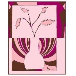  Minimalist Flowers In Pink I Poster Print