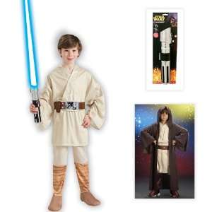  Star Wars Luke Skywalker Child Costume including Robe and 