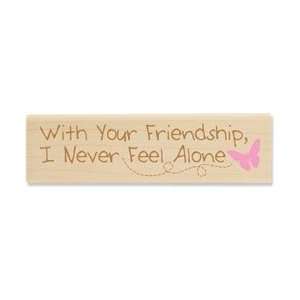   Stamp 1X4 Never Feel Alone; 2 Items/Order Arts, Crafts & Sewing