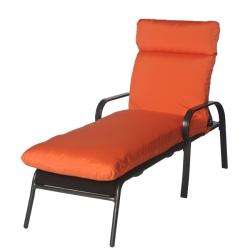 Sara Outdoor Bright Orange Chaise Lounge Chair Cushion Made with 