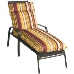 Bella Stripe Outdoor Chaise Lounge Chair Cushion  Overstock