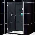 DreamLine UNIDOOR Frameless 52 53 inch Wide Adjustable Shower Door 