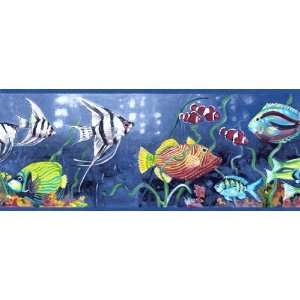  Blue Tropical Fish Wallpaper Border: Home Improvement