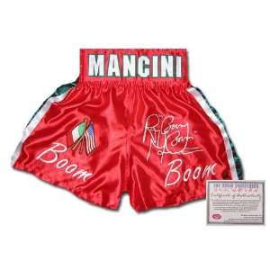  Ray Mancini Autographed Custom Name Model Boxing Trunks 
