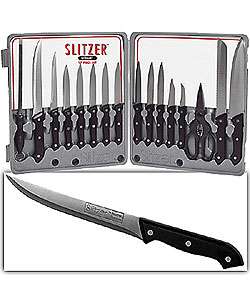 Slitzer 17 piece Cutlery Set with Case  Overstock