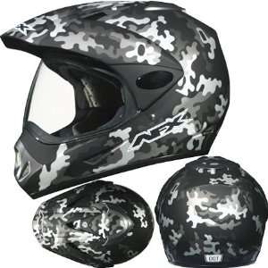  AFX FX 37 Urban Camo Dual Sport Helmet Medium  Black 