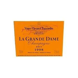 Veuve Clicquot Ponsardin Champagne Brut La Grande Dame 1998 750ML