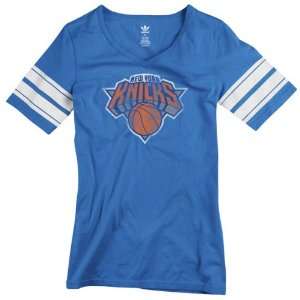  New York Knicks Womens adidas Originals Blue Big Better Logo 