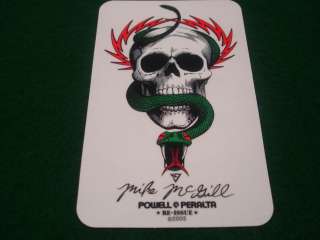 Powell Peralta Mike McGill Sticker 6x4 FREE SHIPPING!  