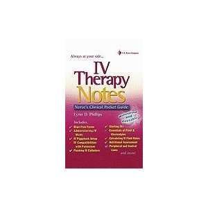  IV Therapy Notes  Nurses Pharmacology Pocket Guides 
