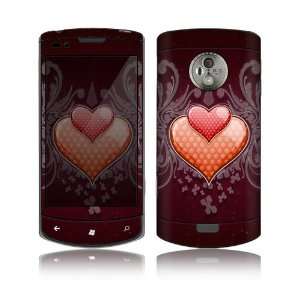  LG Optimus 7 (E900) Decal Skin   Double Hearts Everything 