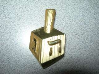 OAJC Gold Tone DREIDEL Pin Brooch  