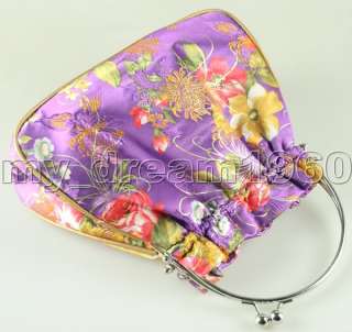 HANDMADE Chinese SILK flower Embroider purse/handbag #765  