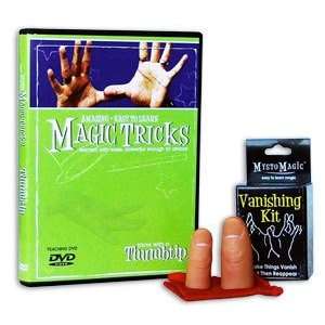  Easy Magic Tricks w/ Thumbtip & DVD KIT: Toys & Games