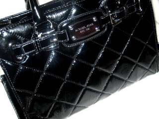   Quilted Leather HAMILTON Satchel HANDBAG SOLD OUT BLACK $349  