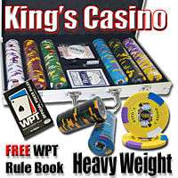 300 ct Kings Casino Clay Poker Chips 14 Table Grams  