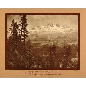  1911 Print California Mount Shasta Siskiyou County CA 